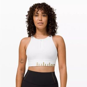 Lululemon Special edition energy high neck long line zip front bra